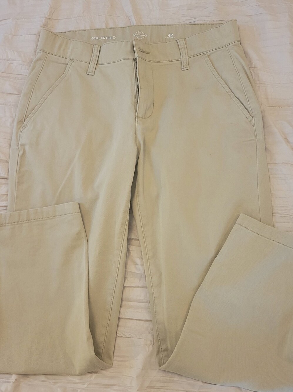 St. John's Bay Girlfriend Chinos in Light Tan